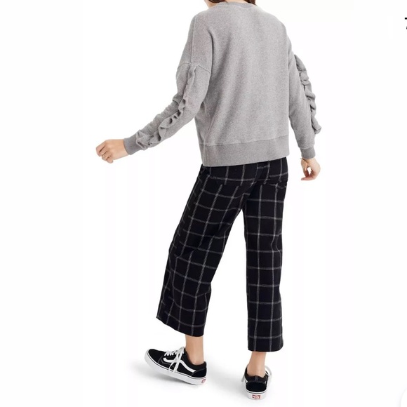 New Madewell Ruffle Sweatshirt Size Small - Picture 6 of 11